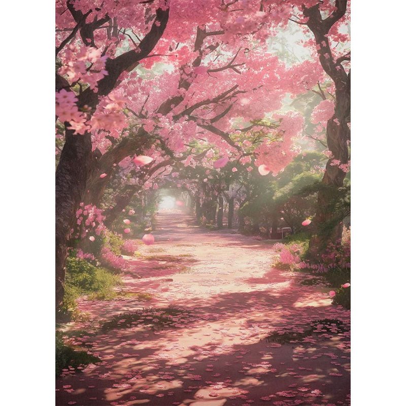 Diamond Painting-Kirschblütenweg