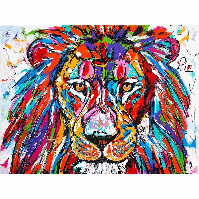 Diamond Painting-König der Löwen