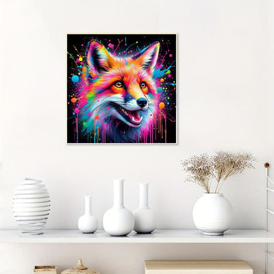 Diamond Painting-Lächelnder Fuchs
