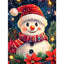 Diamond Painting-Lächelnder Schneemann