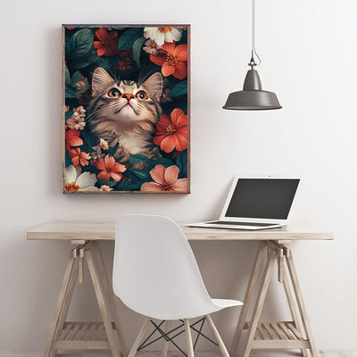 Diamond Painting-Leni in der Blumenwelt