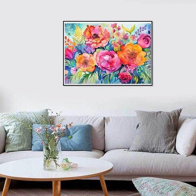 Diamond Painting-Leuchtende Blütenpracht