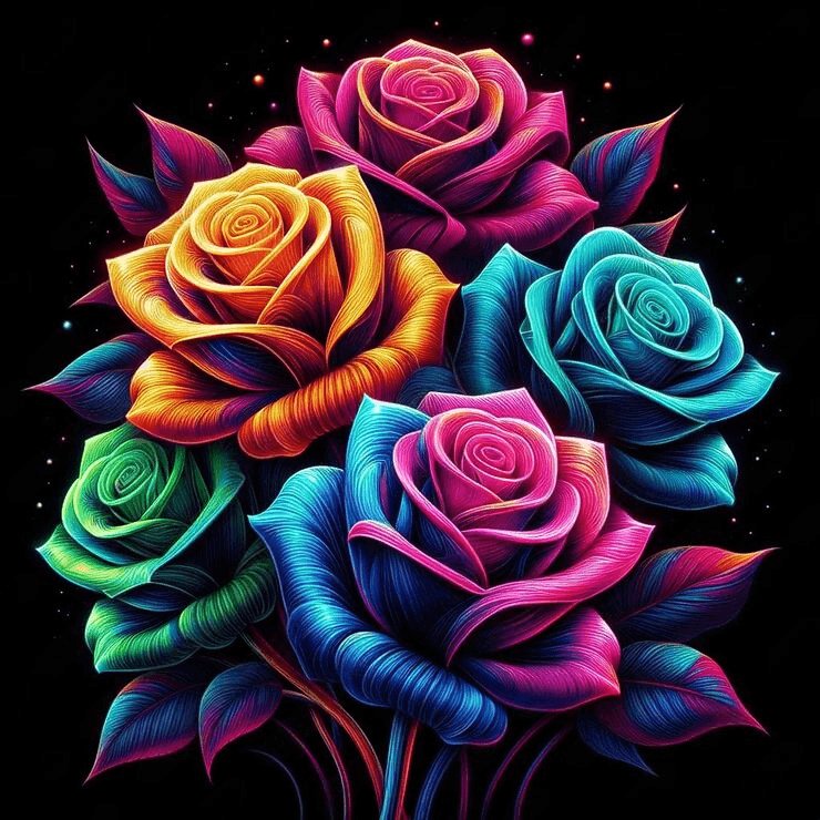 Diamond Painting - Leuchtende Rosen - diamondspainting