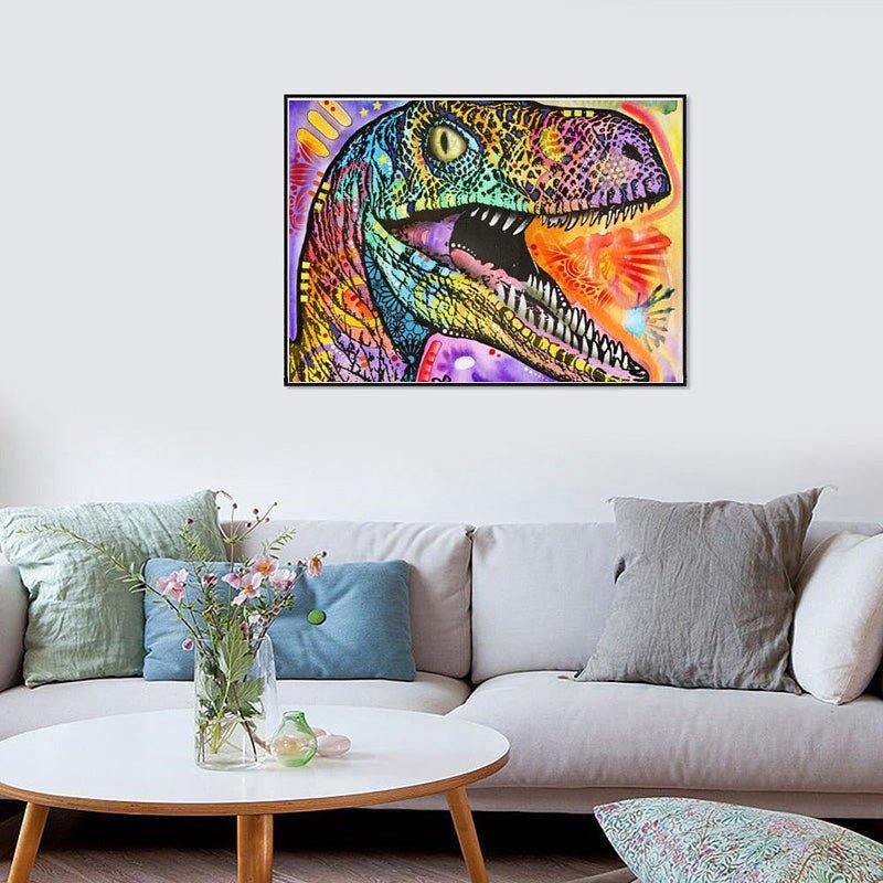 Diamond Painting-Leuchtender Dino