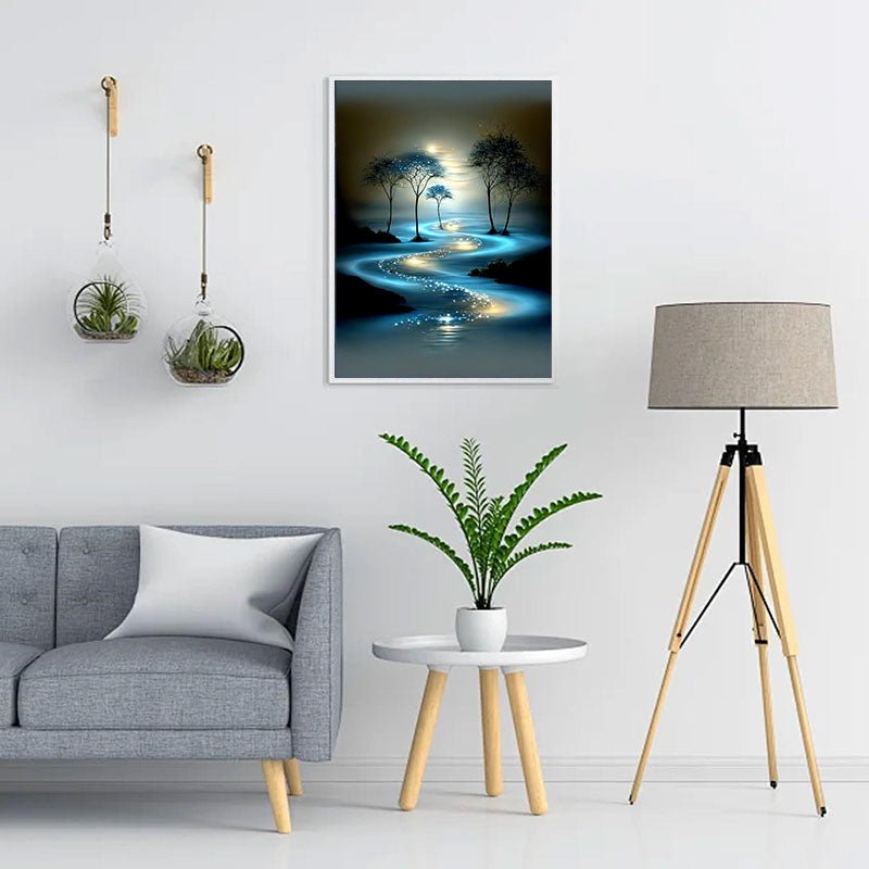 Diamond Painting-Leuchtender Fluss