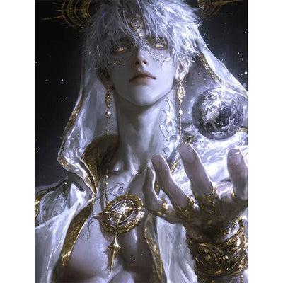 Diamond Painting-Leuchtender Mann