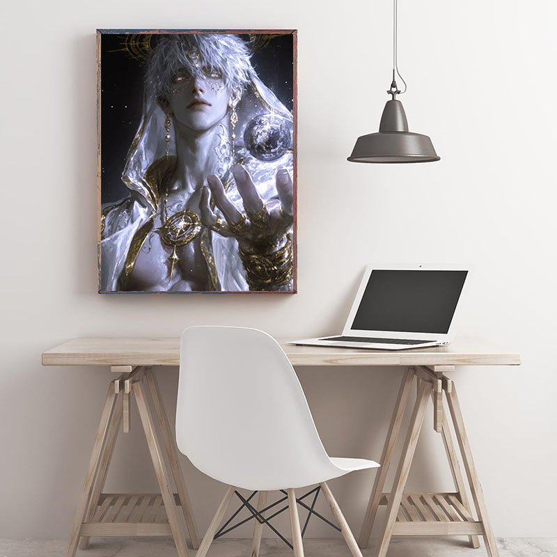 Diamond Painting-Leuchtender Mann