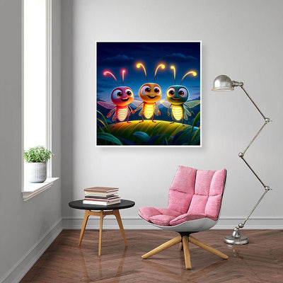 Diamond Painting-Leuchtkäfer-Freunde