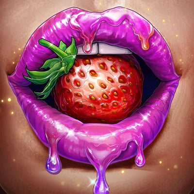 Diamond Painting-Lila Lippen - Jetzt bei diamondspainting kaufen