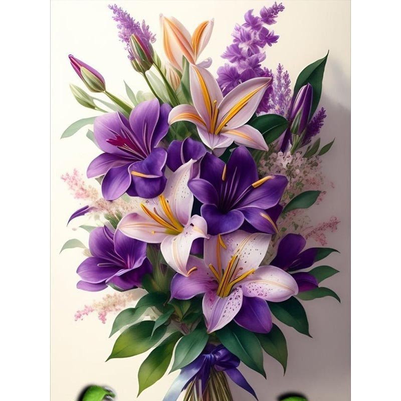 Diamond Painting-Lilienstrauß