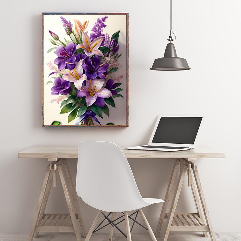 Diamond Painting-Lilienstrauß