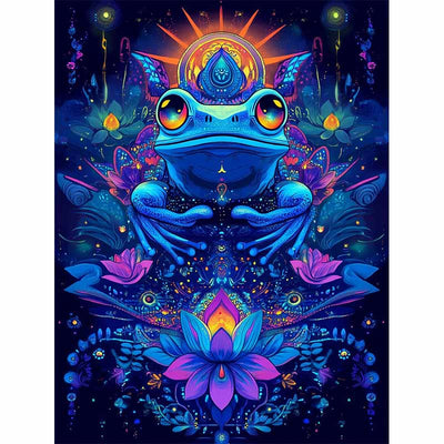 Diamond Painting-Lotus-Frosch Mandala