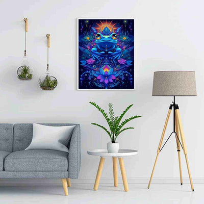Diamond Painting-Lotus-Frosch Mandala
