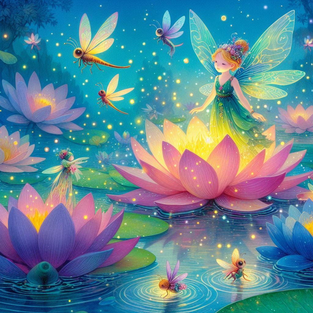 Diamond Painting - Lotus und Elfen - diamondspainting