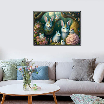Diamond Painting-Magische Hasenwelt