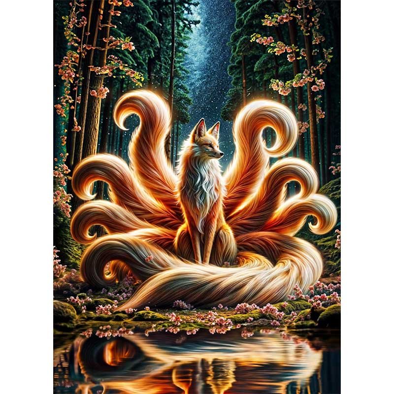 Diamond Painting-Magische Kitsune
