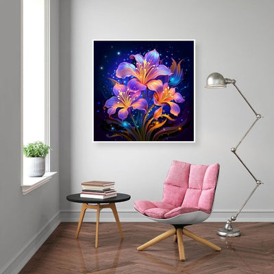 Diamond Painting-Magische Nachtblumen