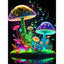 Diamond Painting-Magische Pilze im Neonlicht