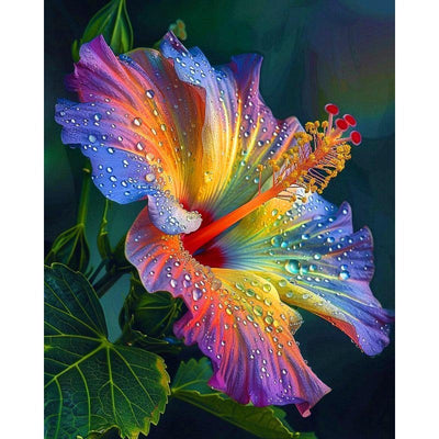 Diamond Painting-Magische Tropfenblüte