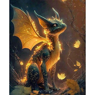 Diamond Painting-Magischer Drache bei Nacht