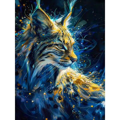 Diamond Painting-Magischer Luchs