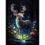 Diamond Painting-Magisches Reh im Blumenwald