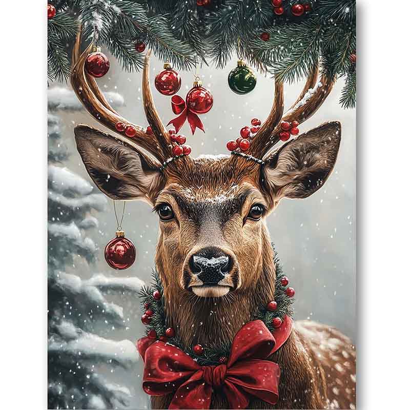 Diamond Painting-Magisches Rentier