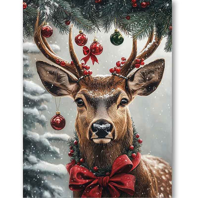 Diamond Painting-Magisches Rentier