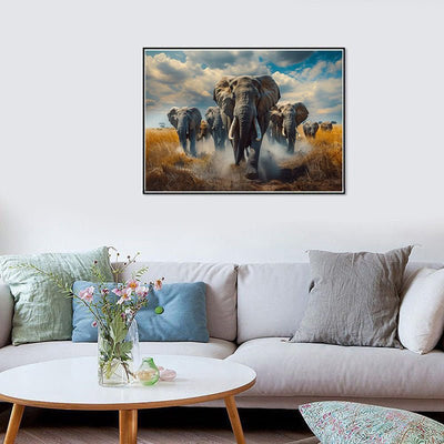 Diamond Painting-Majestätische Elefanten