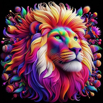 Diamond Painting-Majestätische Löwe