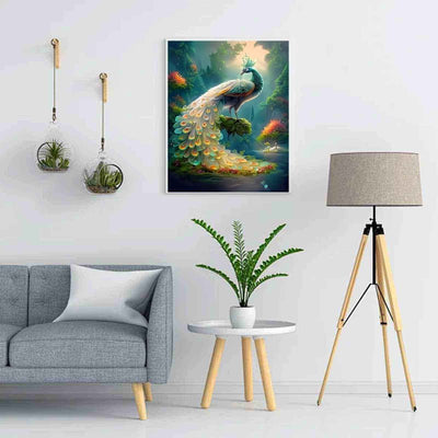 Diamond Painting-Majestätischer Pfau