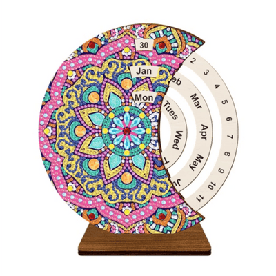 Diamond Painting-Mandala Ewiger Kalender - Jetzt bei diamondspainting kaufen