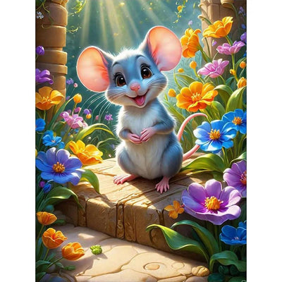 Diamond Painting-Mäuse im Garten - Jetzt bei diamondspainting kaufen