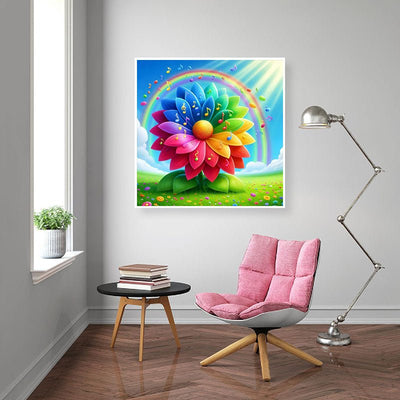 Diamond Painting-Melodieblume des Regenbogens