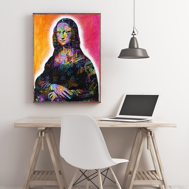 Diamond Painting-Mona Lisa in Farben
