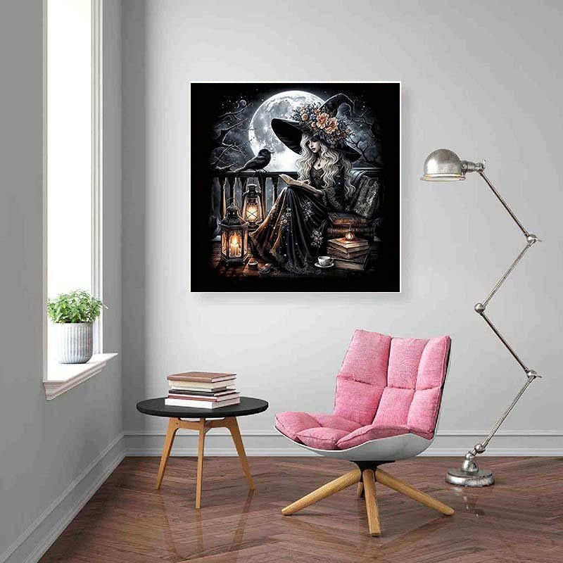 Diamond Painting-Mondlichthexe