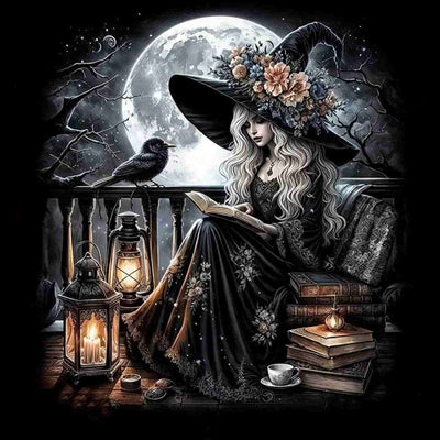 Diamond Painting-Mondlichthexe