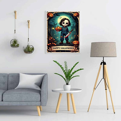 Diamond Painting-Mondnacht des Schreckens