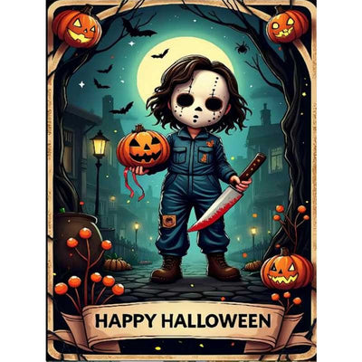 Diamond Painting-Mondnacht des Schreckens