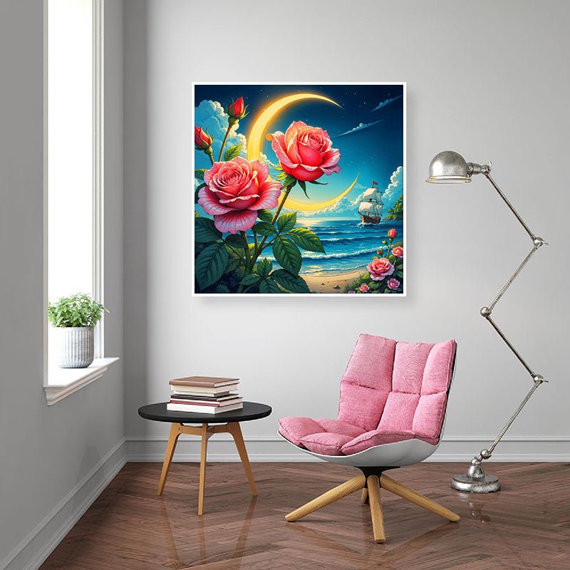 Diamond Painting-Mondrose am Meer