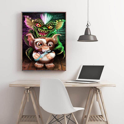 Diamond Painting-Monster und Kuschelfreund