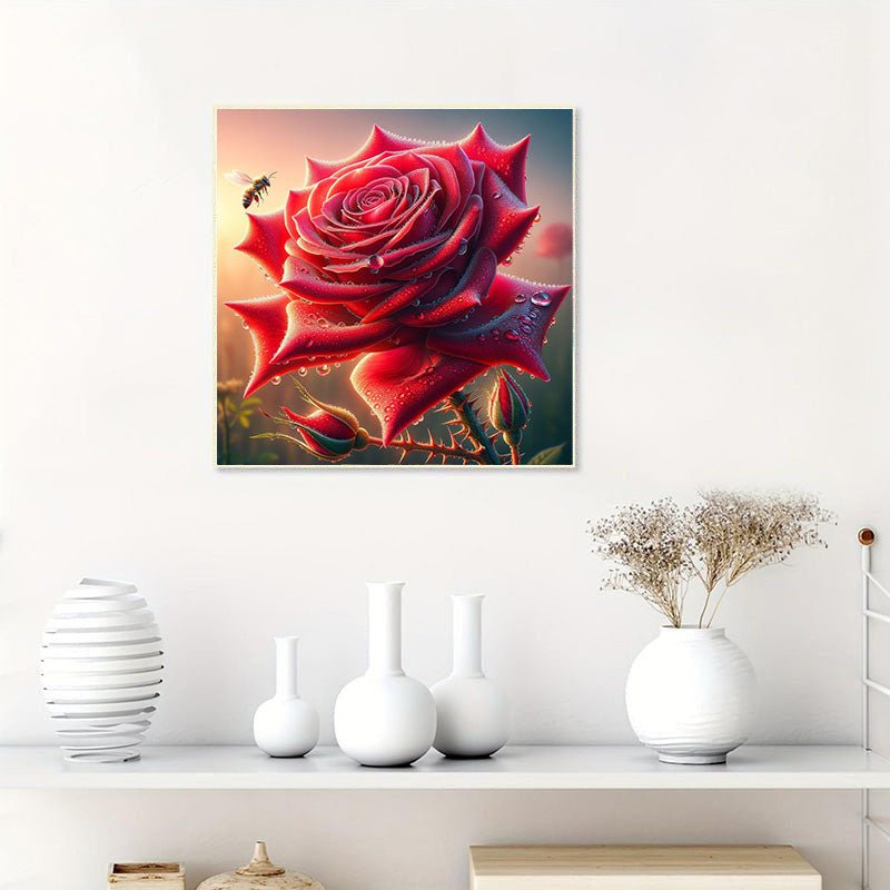 Diamond Painting-Morgenrose