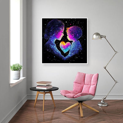 Diamond Painting-Mutterliebe im Universum