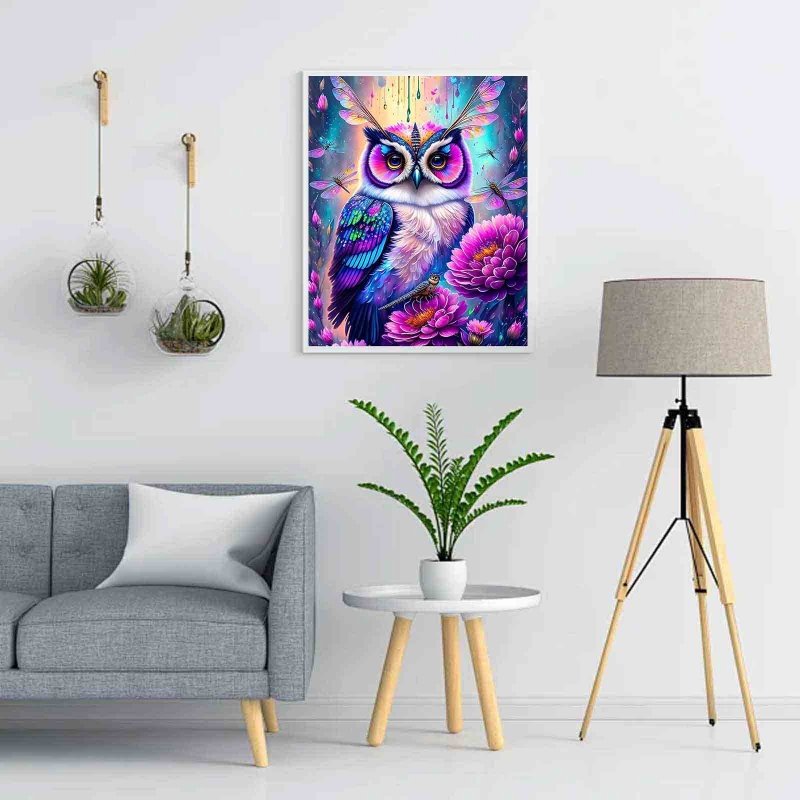 Diamond Painting-Nachtgarten der Eule