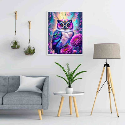 Diamond Painting-Nachtgarten der Eule