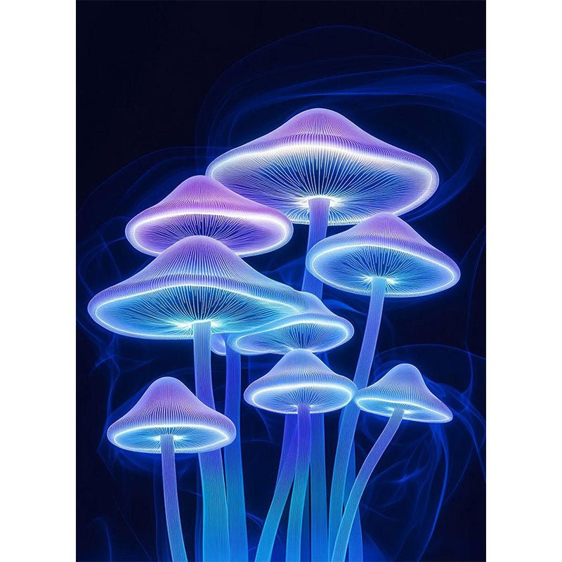 Diamond Painting-Neon-Pilze