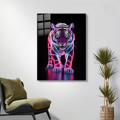 Diamond Painting-Neon-Tiger