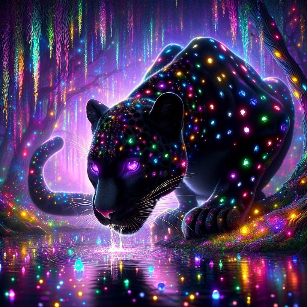 Diamond Painting-Neonpanther - Jetzt bei diamondspainting kaufen