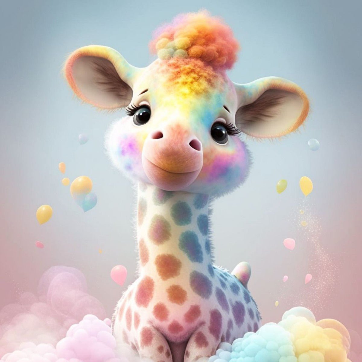 Diamond Painting - Niedliche bunte Giraffe - diamondspainting