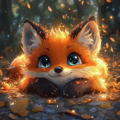 Diamond Painting-niedlicher kleiner Fuchs - Jetzt bei diamondspainting kaufen